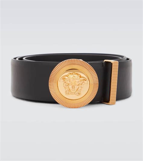 Versace Medusa Biggie Leather Belt 